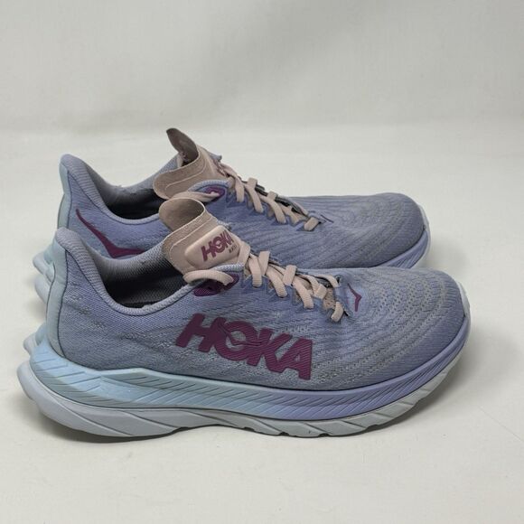 Hoka One One Mach 5 Womens 8.5 Blue Lightweight Running Shoes Sneakers - Picture 1 of 16